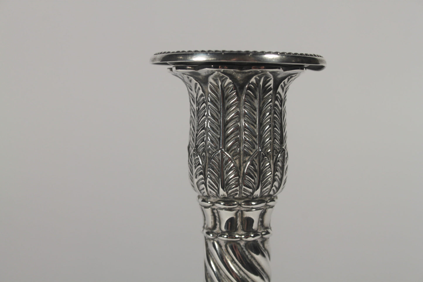 Pair of Edward VII Silver Candlesticks