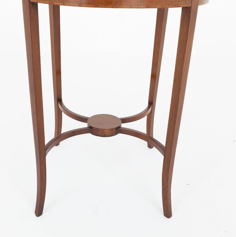 Sheraton Revival Mahogany Occasional Table Circular Form