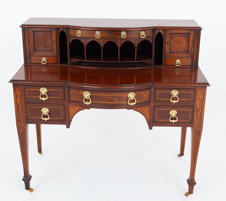 Sheraton Revival Mahogany Bonheur Du Jour