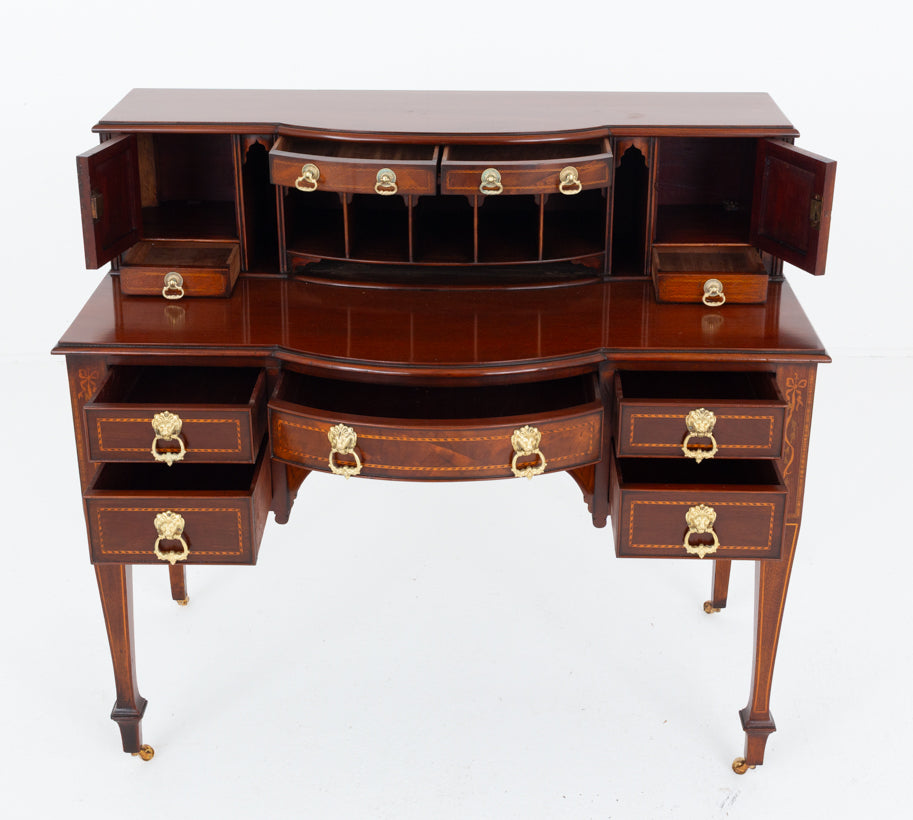 Sheraton Revival Mahogany Bonheur Du Jour