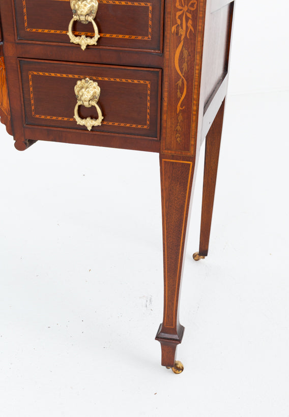 Sheraton Revival Mahogany Bonheur Du Jour