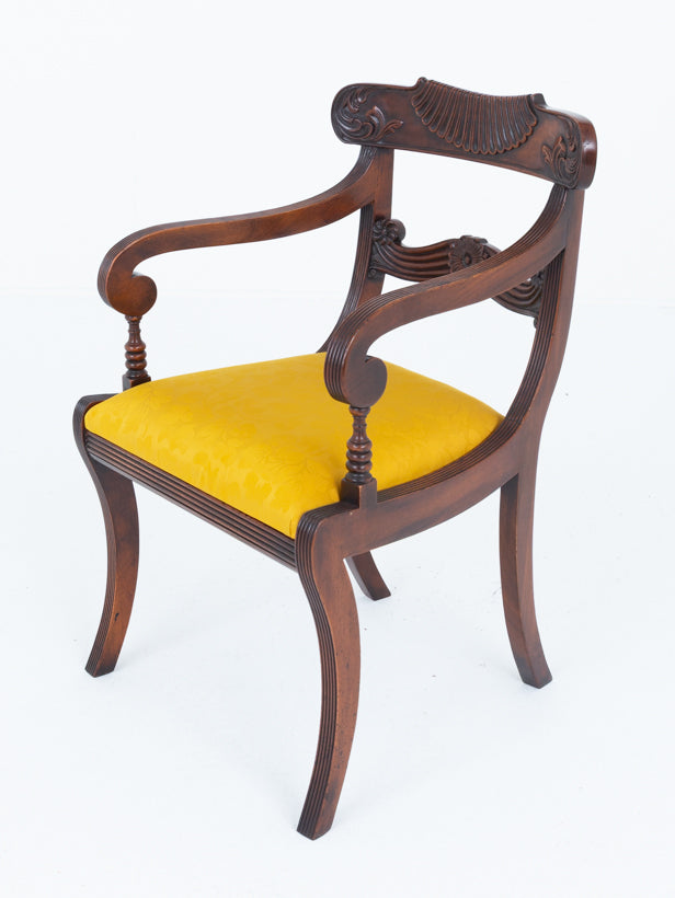 Set of 10 ( 8 + 2 ) Regency revival Mahogany Dining Chairs