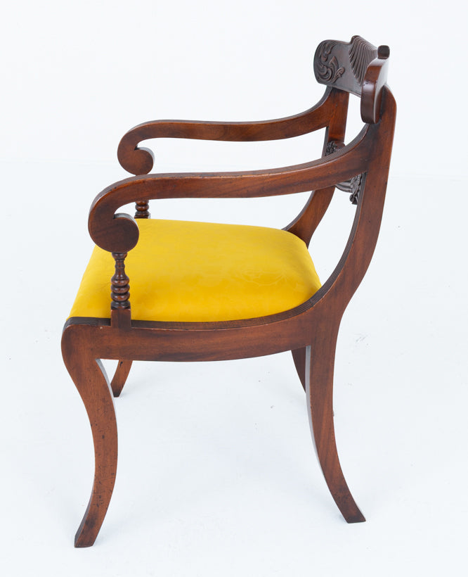 Set of 10 ( 8 + 2 ) Regency revival Mahogany Dining Chairs