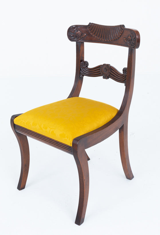 Set of 10 ( 8 + 2 ) Regency revival Mahogany Dining Chairs