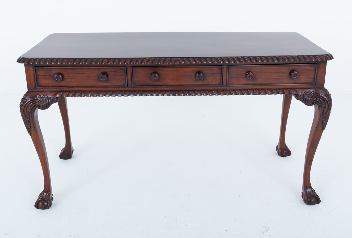 Mahogany Chippendale Revival Side Table