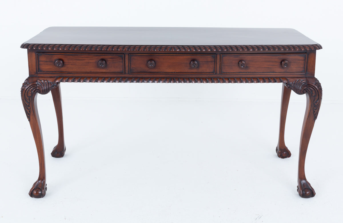 Mahogany Chippendale Revival Side Table