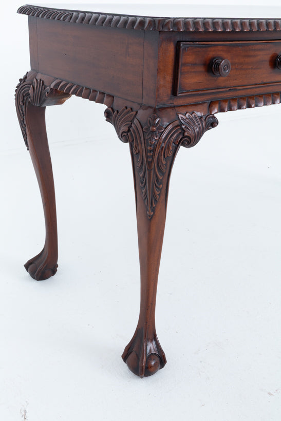 Mahogany Chippendale Revival Side Table