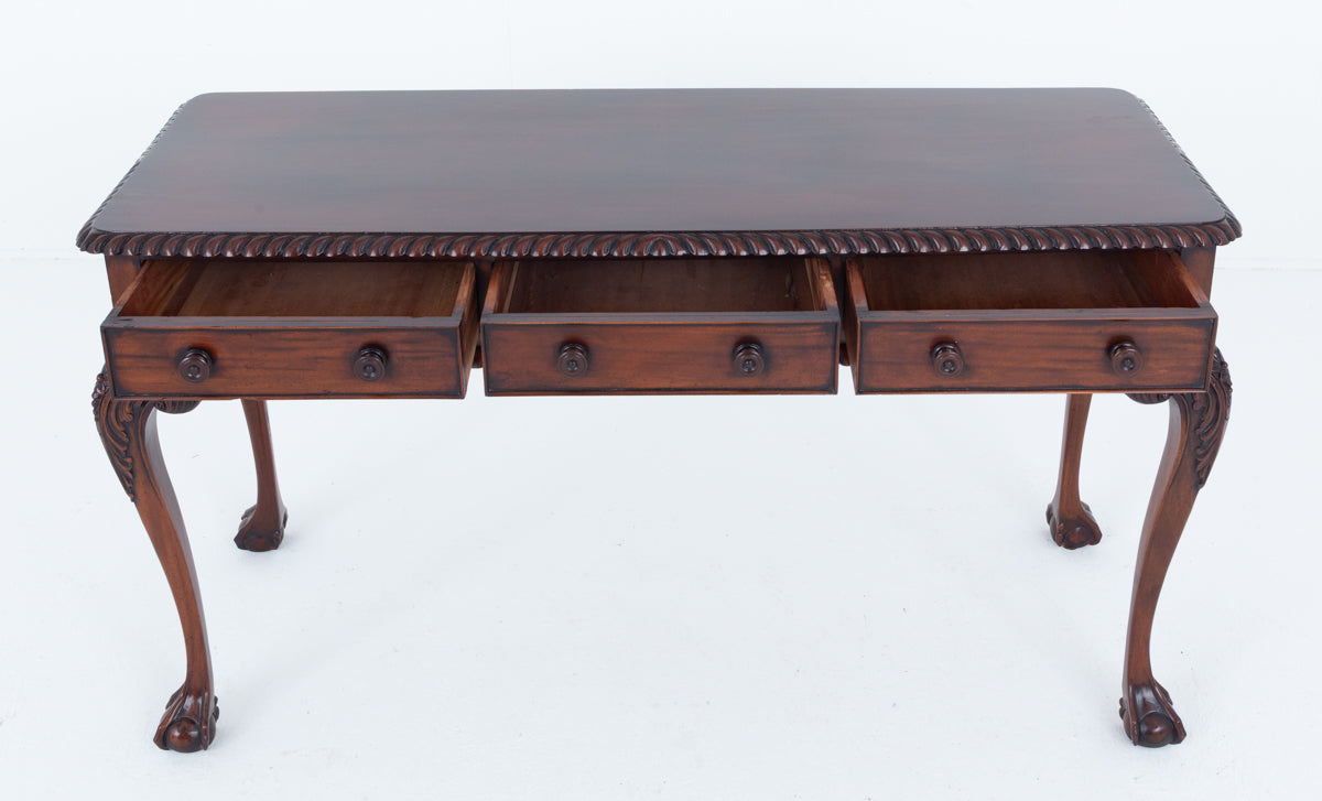 Mahogany Chippendale Revival Side Table