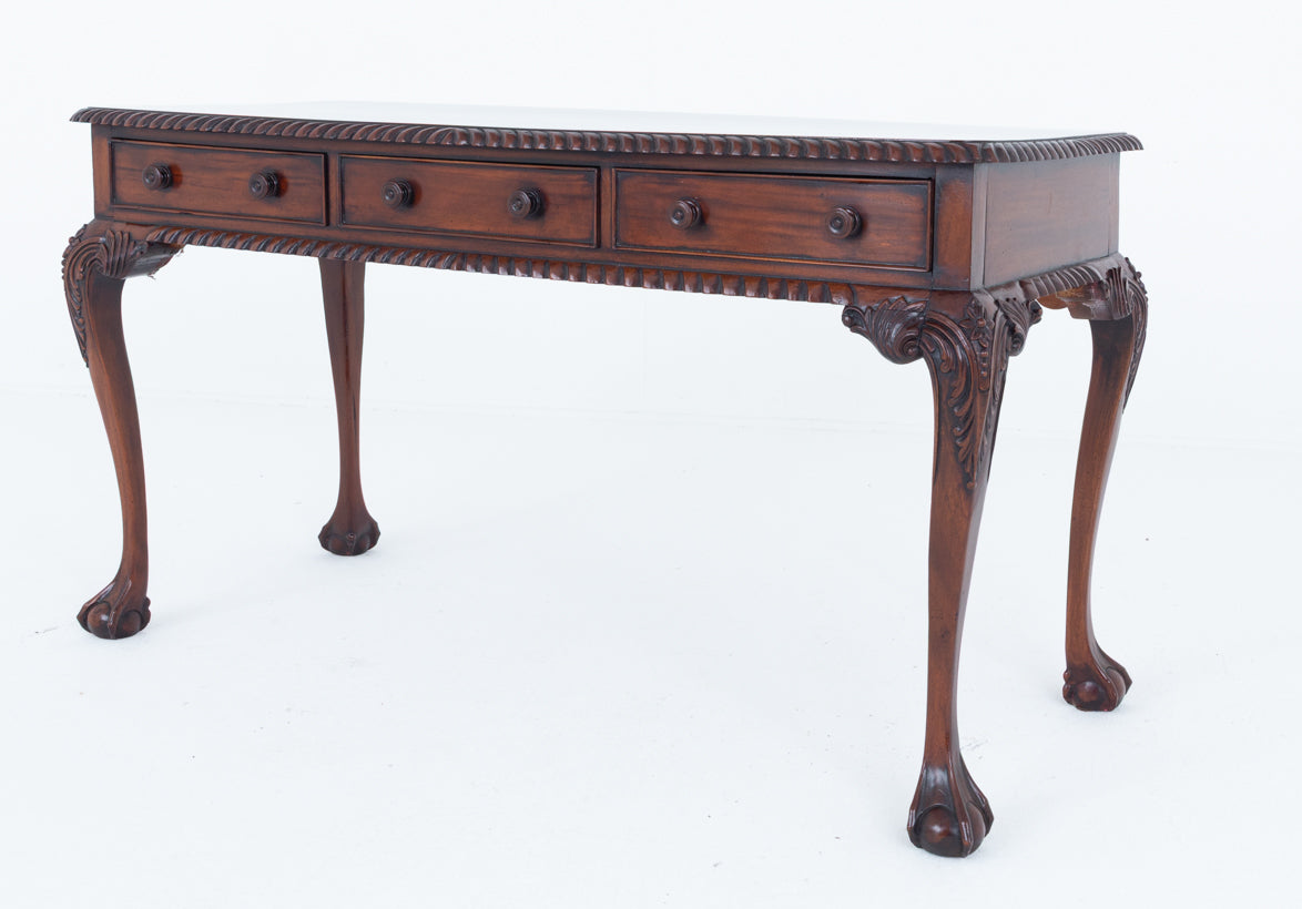 Mahogany Chippendale Revival Side Table