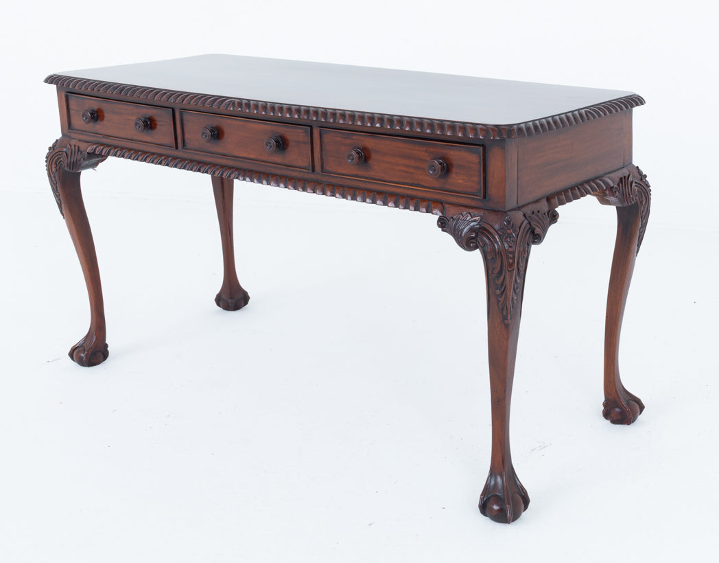 Mahogany Chippendale Revival Side Table