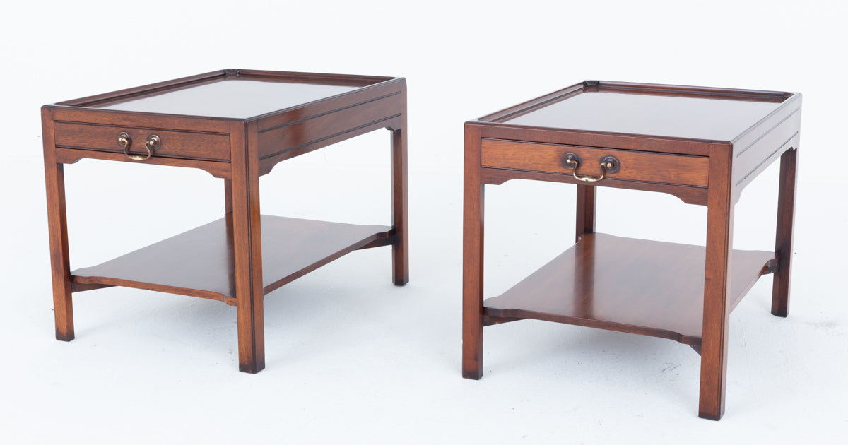 Pair of Mahogany End Tables