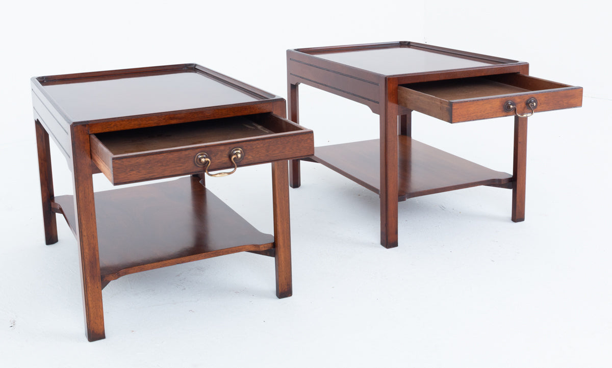 Pair of Mahogany End Tables