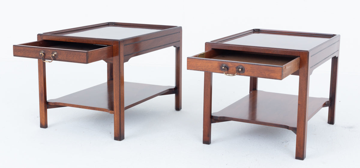 Pair of Mahogany End Tables