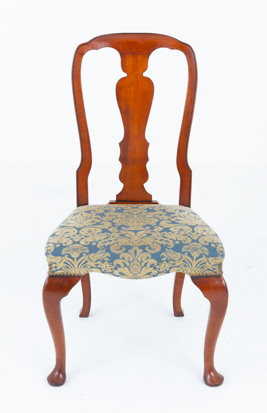 Set of 6 Queen Anne Style Cherry Dining Chairs