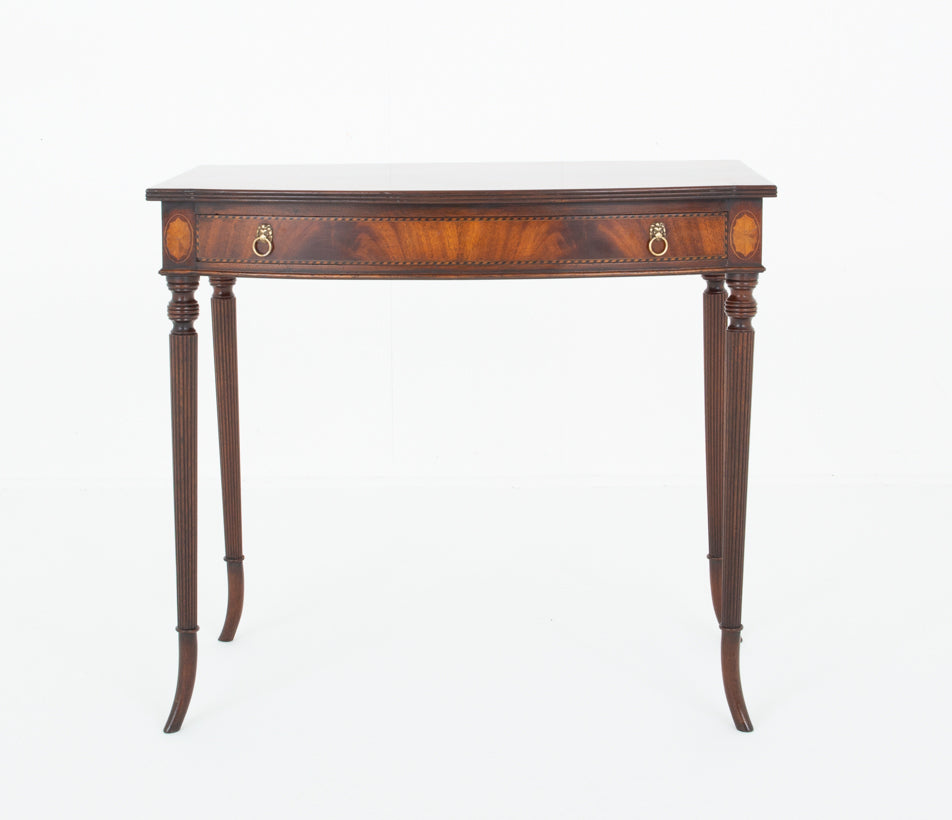 Regency Revival Mahogany Bow Side table