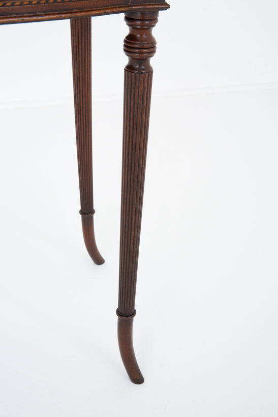 Regency Revival Mahogany Bow Side table