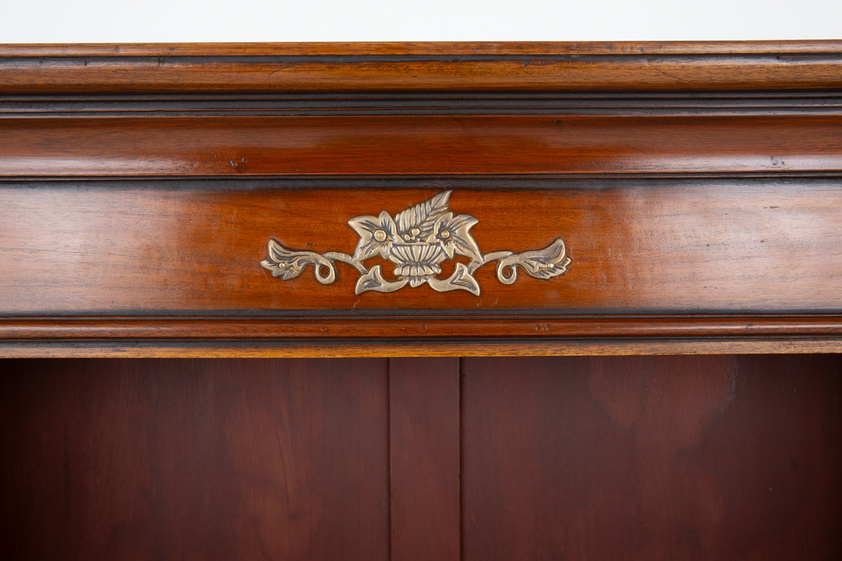 Empire Style Mahogany Open Bookcase
