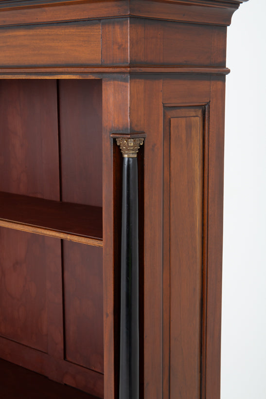 Empire Style Mahogany Open Bookcase