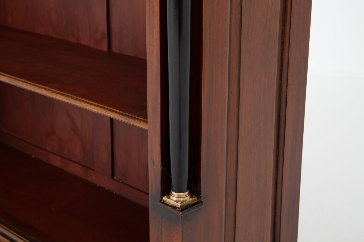Empire Style Mahogany Open Bookcase