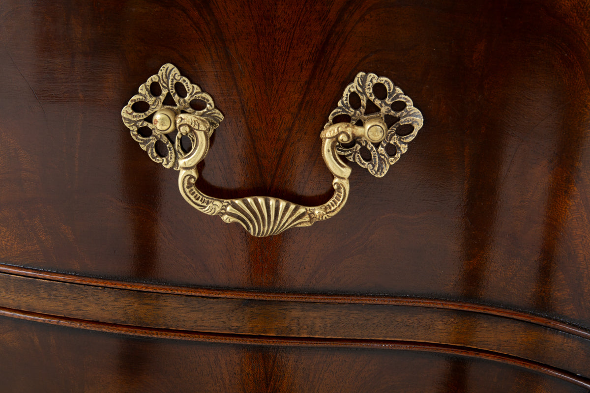 Amazing Mahogany Adams Style Display Cabinet
