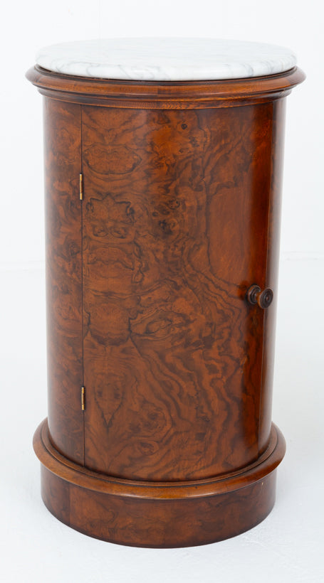 Pair of Victorian Style Burr Walnut Bedside Cabinets