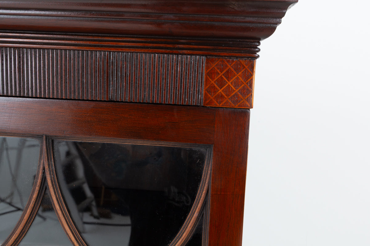 Georgian Style Mahogany Breakfront Bookcase