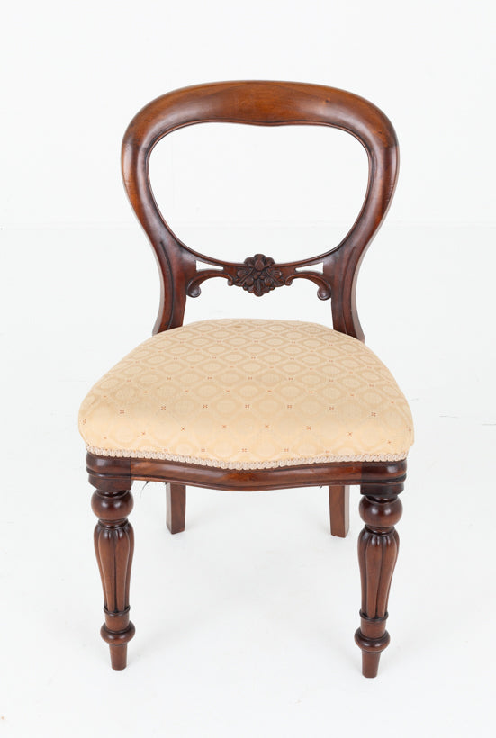 Set of 6 Victorian Style Mahogany Balloon Back Chairs
