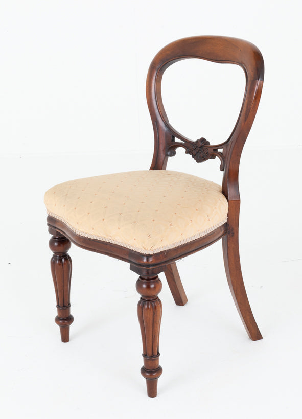Set of 6 Victorian Style Mahogany Balloon Back Chairs