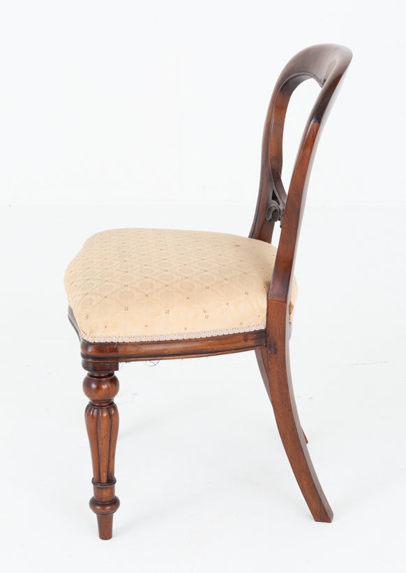 Set of 6 Victorian Style Mahogany Balloon Back Chairs