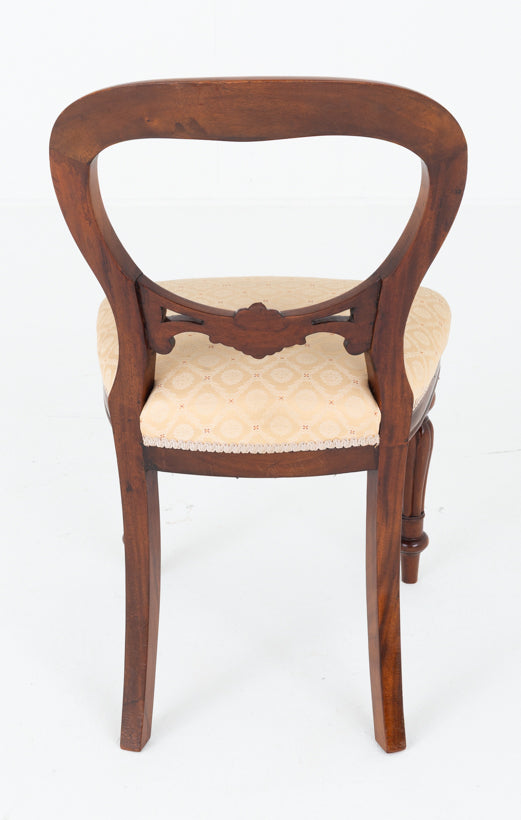 Set of 6 Victorian Style Mahogany Balloon Back Chairs