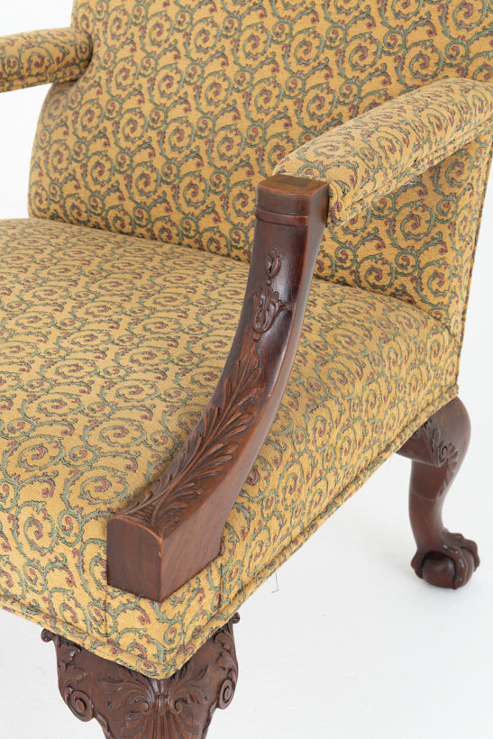 Georgian Style Mahogany Gainsborough Chair