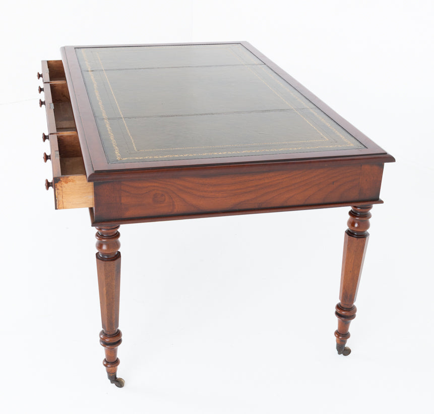 Mid Victorian 3 Drawer Writing Table