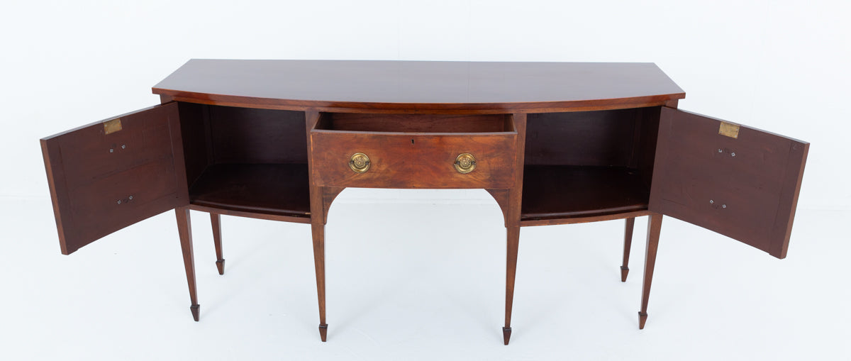 Georgian Mahogany Bow Sideboard