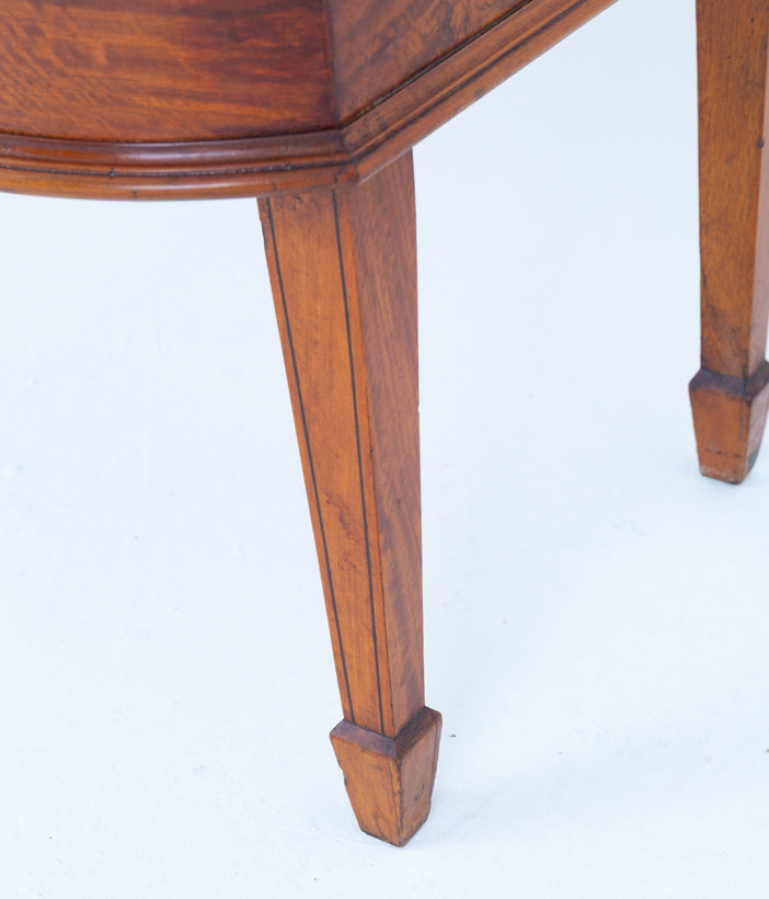 Impressive Sheraton Revival Satinwood Display Cabinet