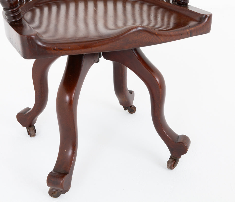 Victorian Mahogany Desk Chair