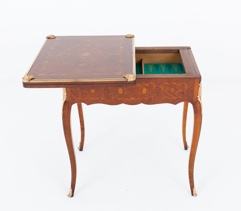 French Mahogany Games Table