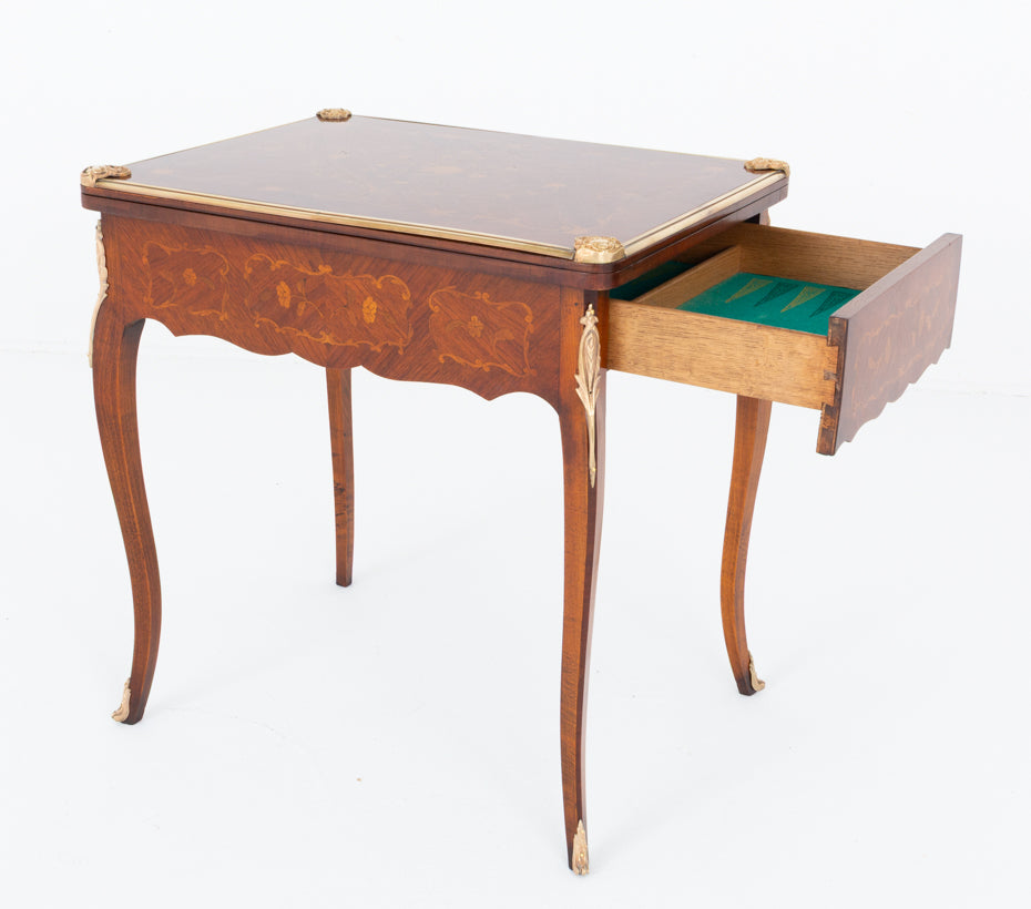 French Mahogany Games Table