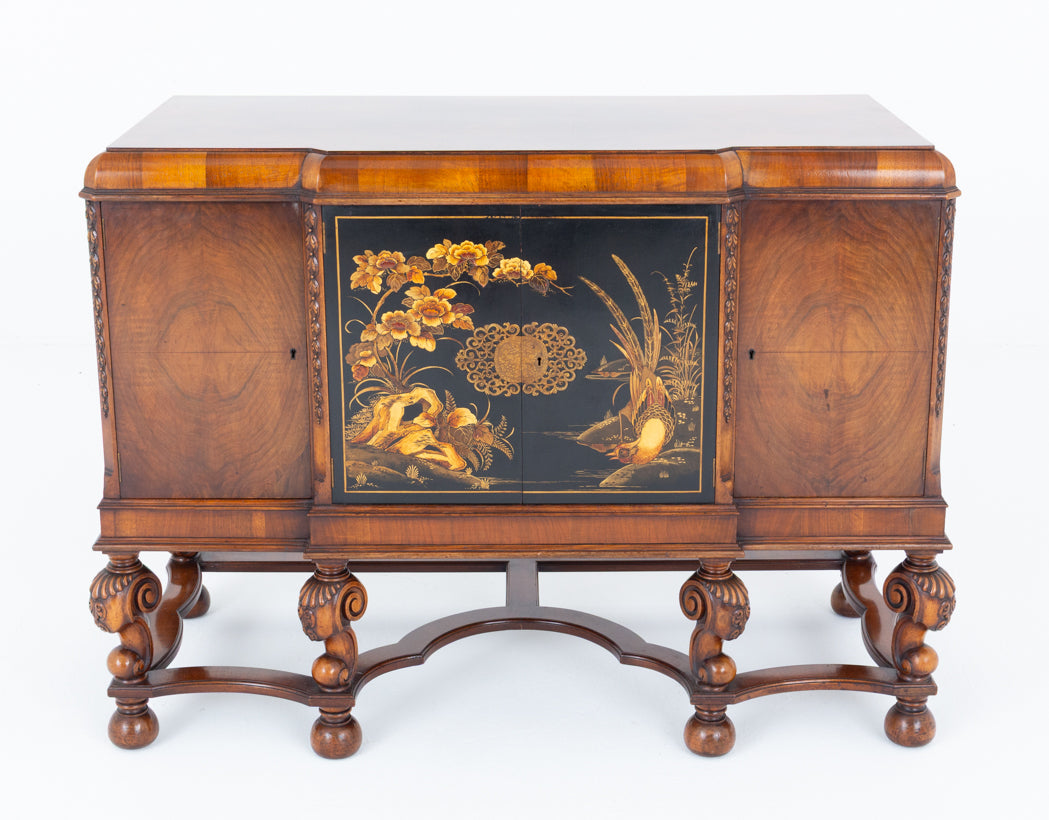 Impressive Walnut Carolean Style Sideboard