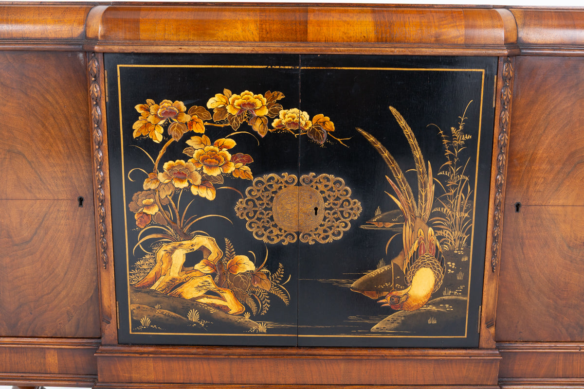 Impressive Walnut Carolean Style Sideboard