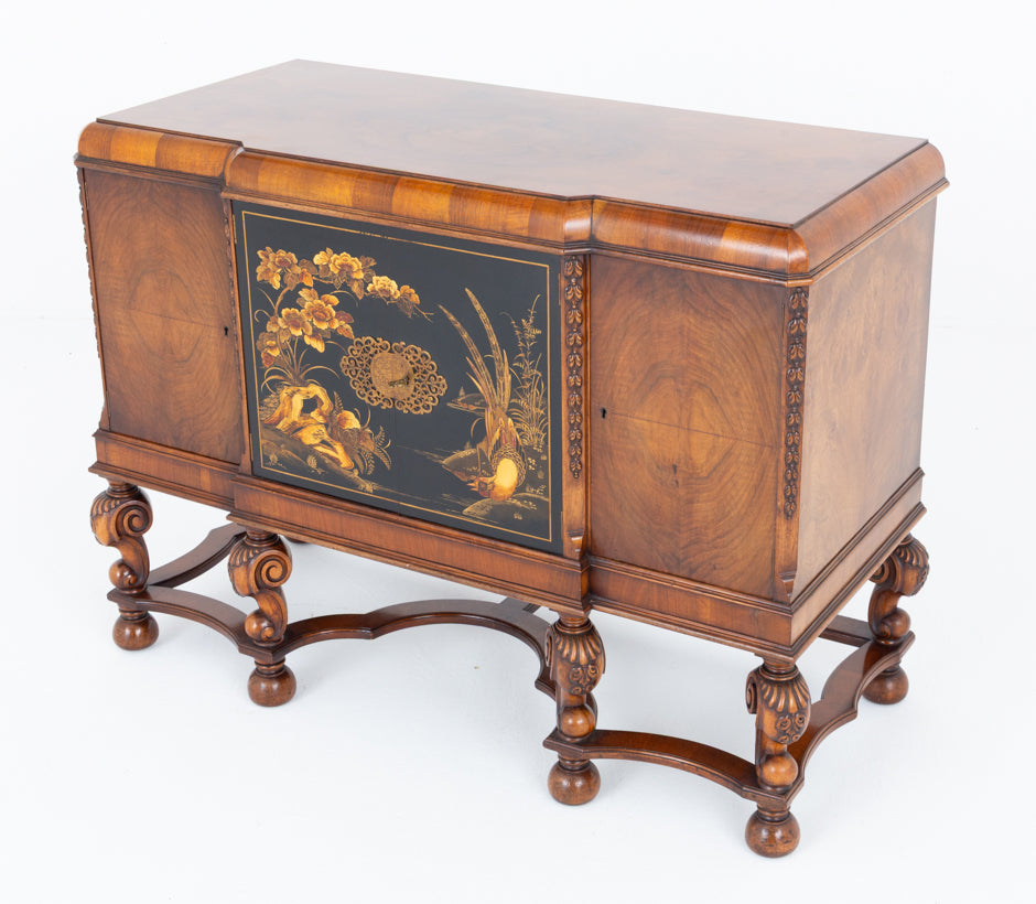 Impressive Walnut Carolean Style Sideboard