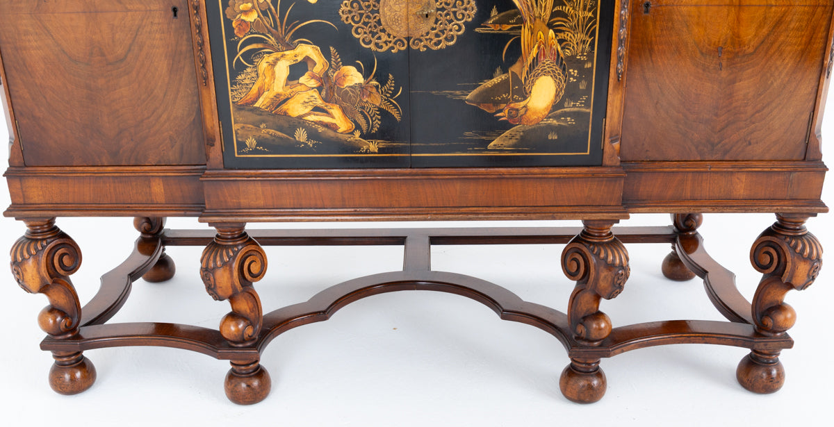 Impressive Walnut Carolean Style Sideboard