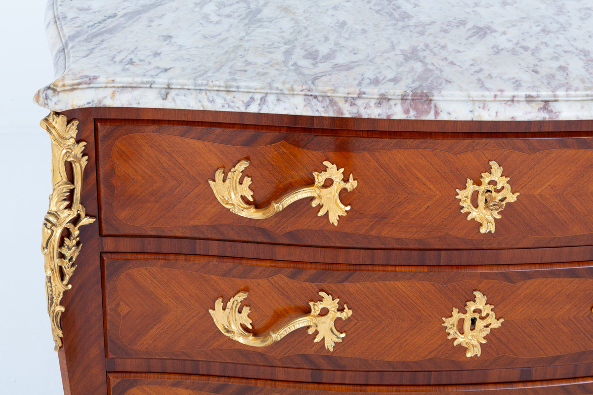 Impressive Walnut French Commode