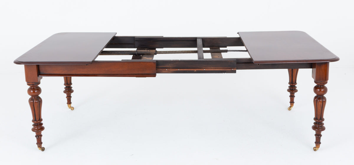 William IV Mahogany 8 - 10 Seat Extending Dining Table