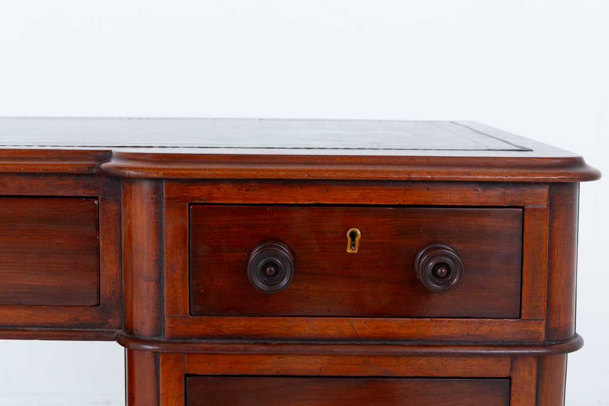 Victorian Mahogany Pedestal Desk