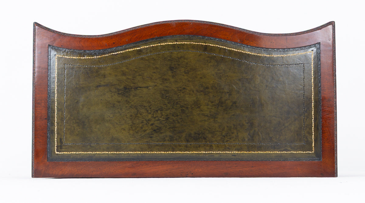 Mahogany Serpentine Kneehole Desk