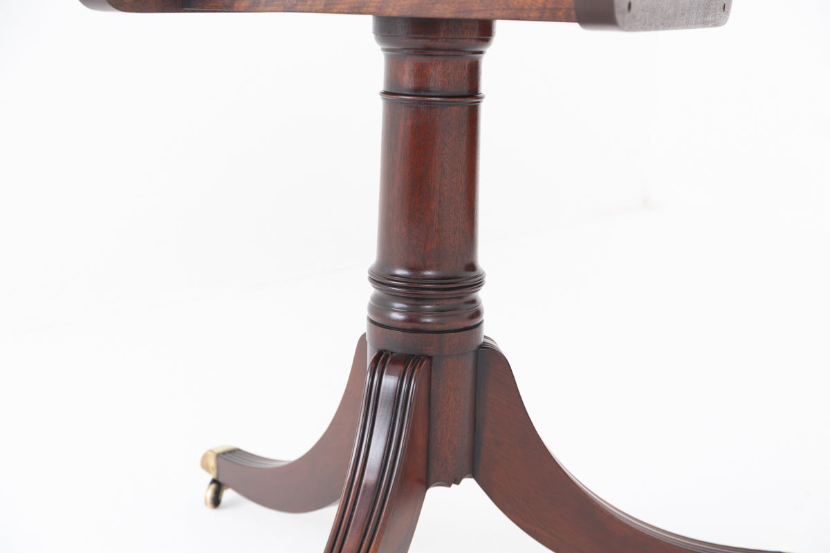 Regency Style Mahogany 2 Pedestal Dining Table