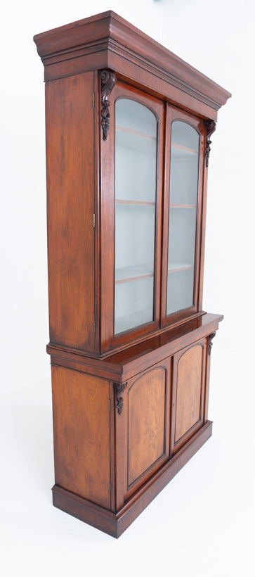 Large Victorian Mahogany Library Bookcase