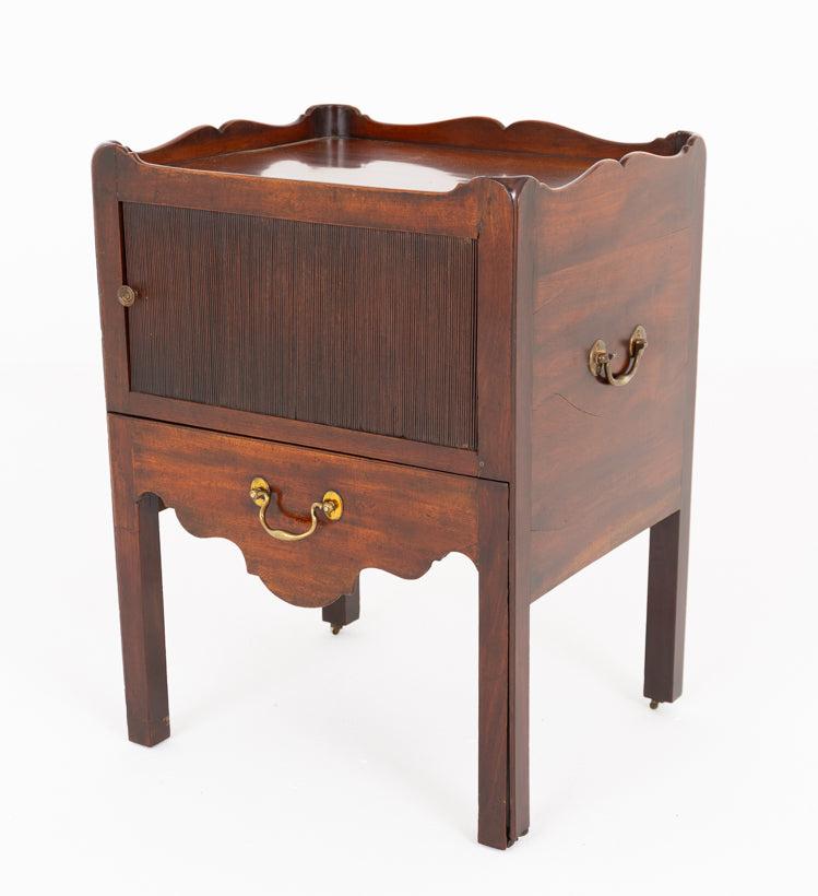 Georgian Mahogany Bedside Cabinet