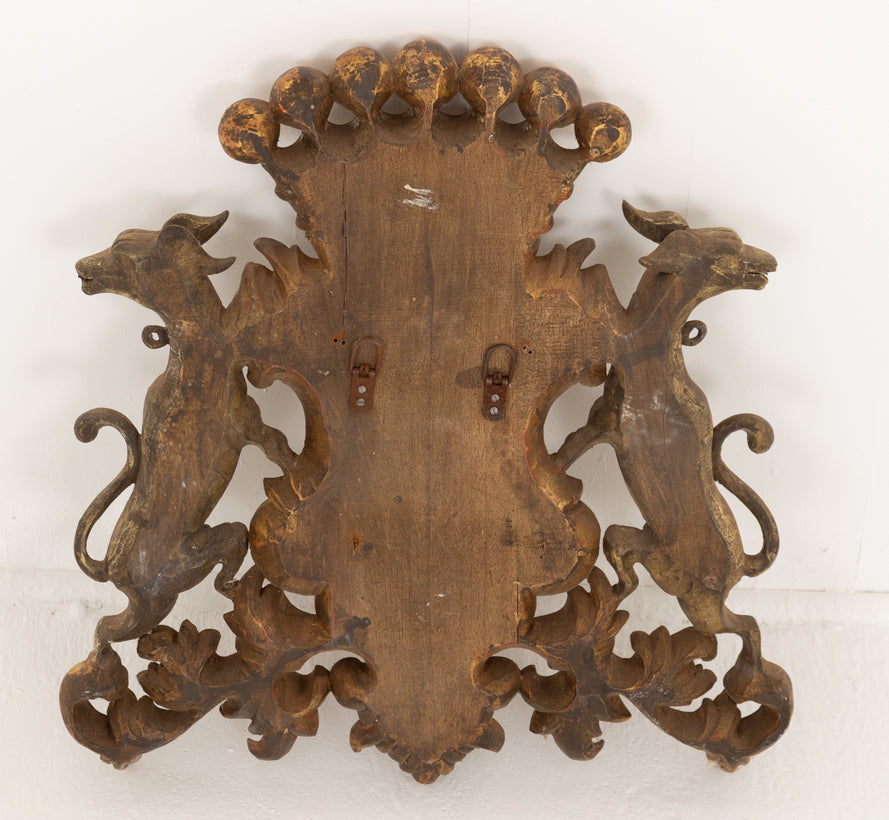 Carved Hardwood Memorial Shield