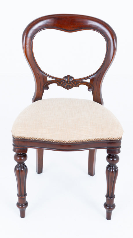 Set of 8 Victorian Style Mahogany Dining Chairs